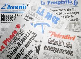 Le journaux paraissant à Kinshasa