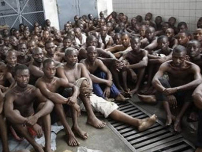 Les prisonniers de la prison centrale de Makala
